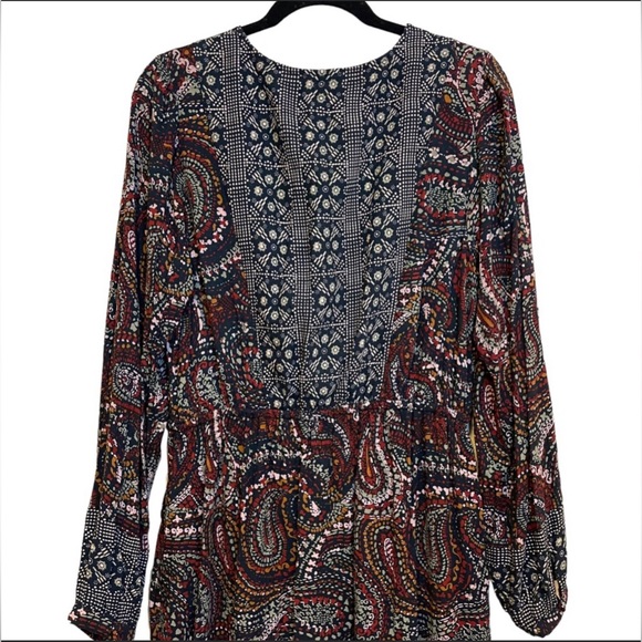 NWT Knox Rose Night Sky Boho V-Neck Button Front Maxi Dress - Picture 5 of 7